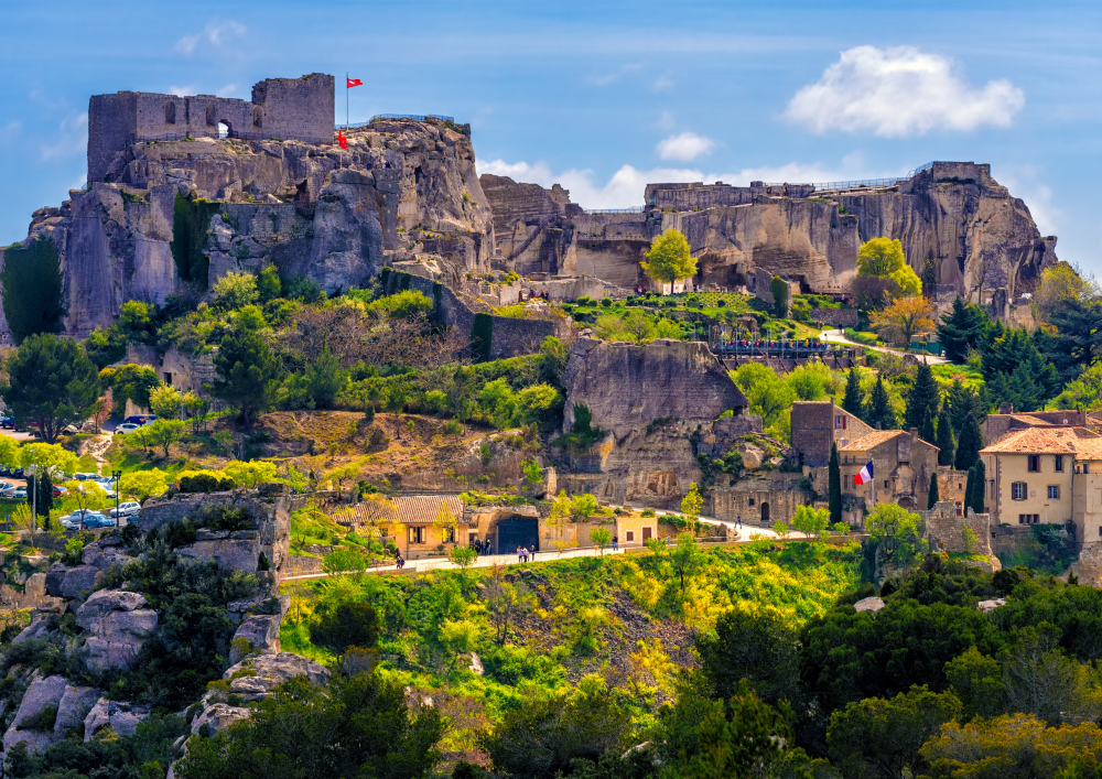 Vue sur les baux de provence - Les alpilles